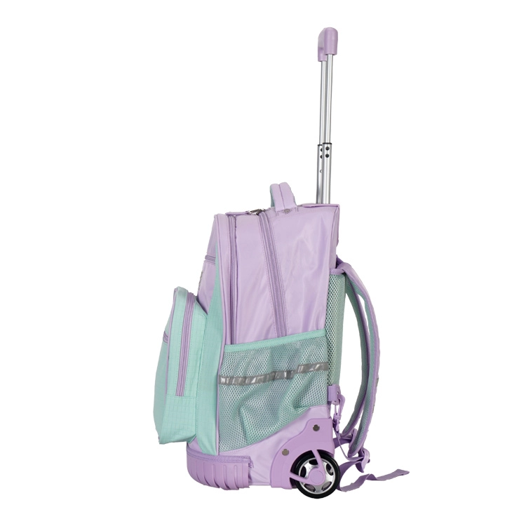 Mochila Escolar Elf 2026 2 Divisiones Verde con Carro Art.I6462A